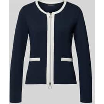 Slim fit Jack met viscose in tricotlook