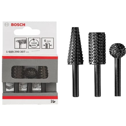 Bosch Accessories 1609200307 Freesset Hout Afmeting, Ø 6 mm Schachtdiameter 6 mm