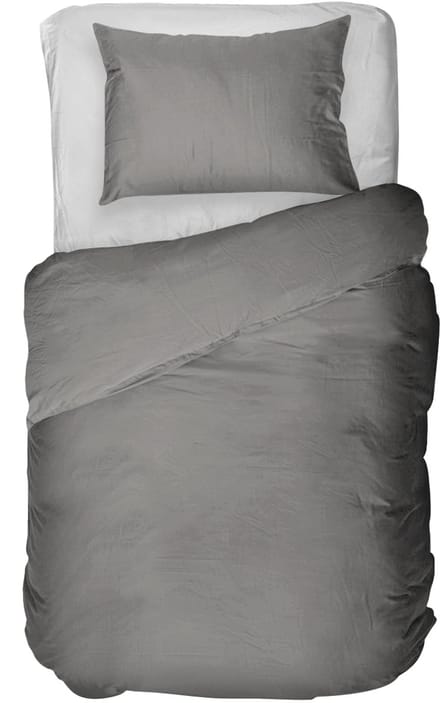 Kayori Edo Dekbedovertrek Katoensatijn - 140x200-220 + 1 sloop - Eenpersoons - Antracite