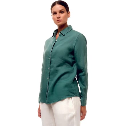 Damenlinnen lange mouwen blouse Haris Cotton Essentials