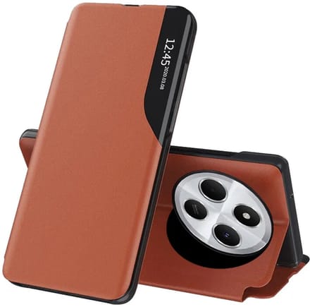 Hoesje geschikt voor Xiaomi Redmi 14C / Xiaomi Poco C75 - Techsuit eFold Book Case - Oranje