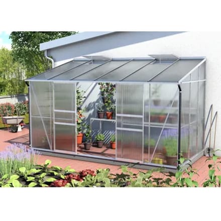 Vitavia Tuinkas Ida 7800 - Polycarbonaat 6mm - Aluminium - 387x201x221cm