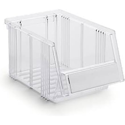 Magazijnlade Serie 1525 Treston - polystyreen - L 250 x B 149 x H 130 mm - 2,7 l - transparant
