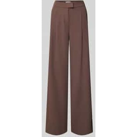 Wide leg stoffen broek met rimpelingen