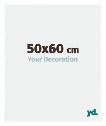 Your Decoration - Fotolijst 50x60 cm - Kunststof - Wit Hoogglans - Evry