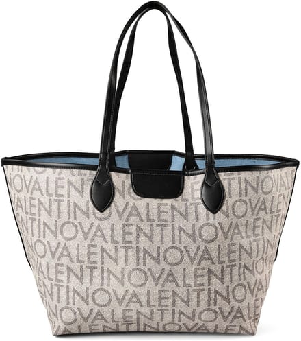 VALENTINO shopper Reverse Shopping Bag Azzur / Multic Lichtblauw