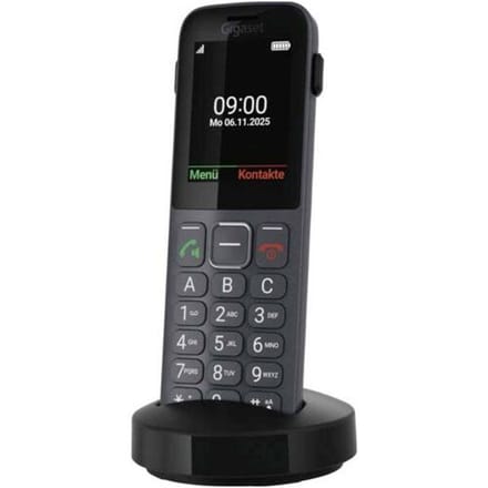 Gigaset COMFORT 600 SIM Mobiele telefoon Zwart, Grijs