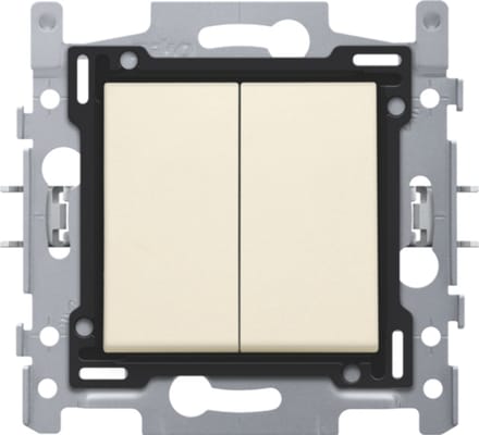 NIKO Original Cream dubbele inbouw wisselschakelaar - 10 stuks