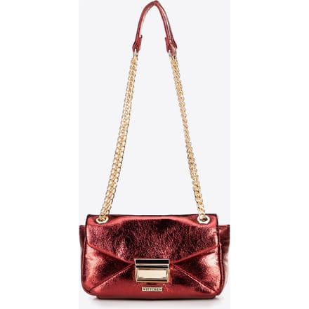 Wittchen - Mini Crossbody Tas - Rood - Glanzend Eco-Leer - Verstelbare Ketting