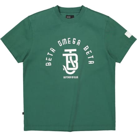 T-shirt groen Butcher of Blue opdruk wit