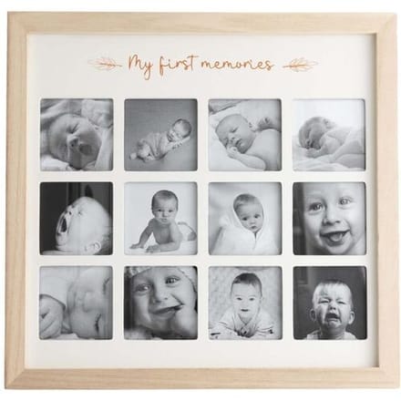 Prénatal - My first memories fotolijst - Onbehandeld/Naturel - Afmeting 28.5 x 27.5 x 2 cm