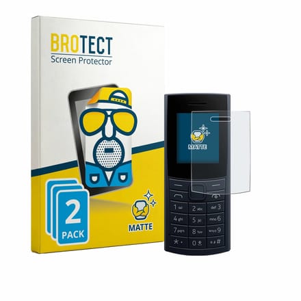 BROTECT - Screenprotector voor Nokia 110 4G (2023) - Folie Beschermfolie matte 2 Stuks