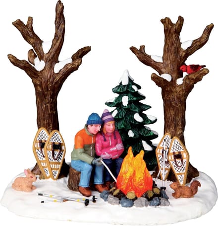 Lemax - Staying Warm -  B/o (4.5v) - Kersthuisjes & Kerstdorpen