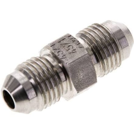 JIC  Dubbele Nippel UNF 1/2''-20 RVS 275bar