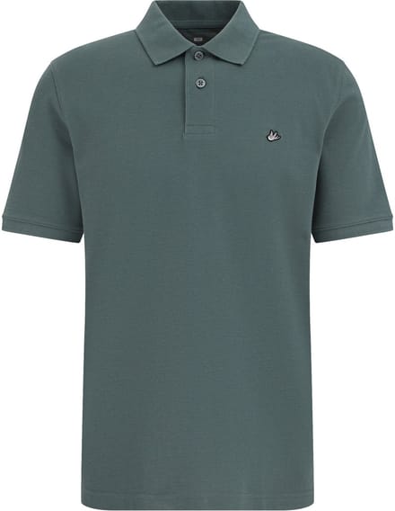 WE Fashion Heren regular fit polo met structuur