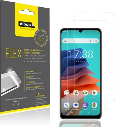 dipos – 2x Beschermfolie geschikt voor Philips S7210 | 3D Full Cover Screenprotector | 100% Passend