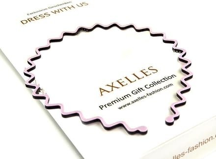 Zigzag haarband golvend effect, pastel paars.