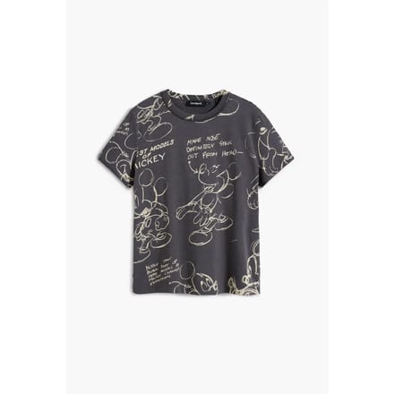 Round Neck Short Sleeve Cotton T-Shirt Wo - Black Shirts