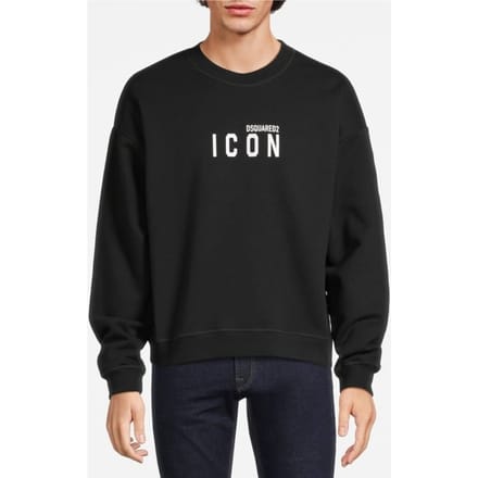 Dsquared2 Sweatshirt Black Größe: S | Pullover Outlet | Herren | Schwarz