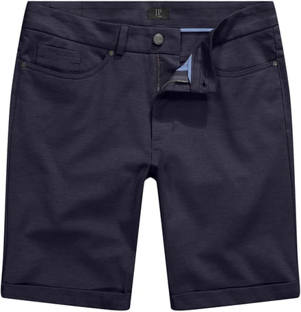 JP 1880 - Heren - Jersey-bermuda FLEXNAMIC® 5-pocket - Navy blauw - Maat 56