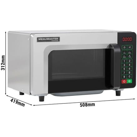 GGM Gastro Mikrowelle - 26 Liter - 1 kW - Digital Zilver