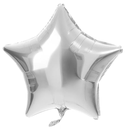 Folieballon Ster - Zilver - 45 cm