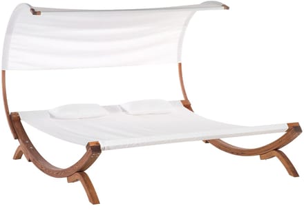 TERAMO - Strandstoel - Gebroken wit - Polyester