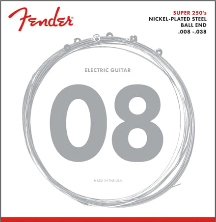 Fender 250XS Snaren voor Elektrische Gitaar (8-38) Extra Super Light