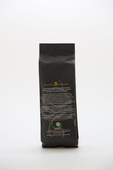 Frankfurter Kaffeerösterei Espresso Bio Decaf 250 g | Peru | Ganze Bohne | 100% Arabica ohne Koffein mild geröstet für perfekten Genuss