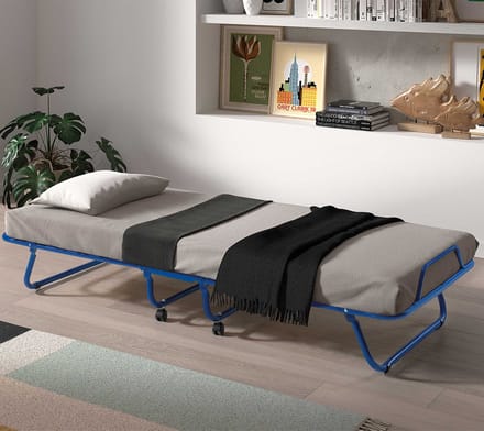 Plooibed 'Safari' Metaal 80x190cm + Matras 9cm