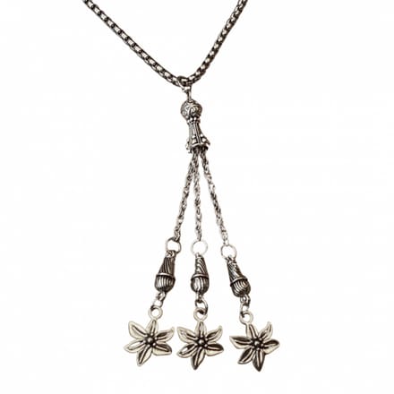 Ketting Bloem zilverkleurig - Charme Bijoux