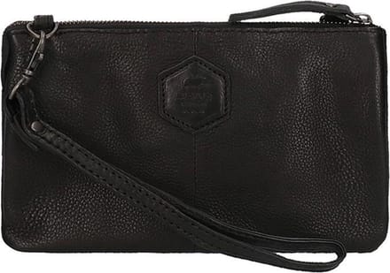 Bear Design Uma Leren Schoudertas / Clutch - Zwart