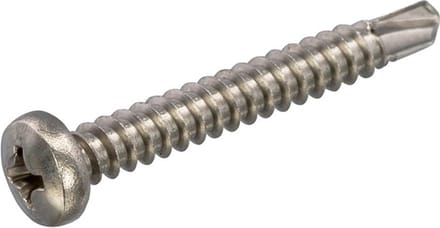 Zelfborende Plaatschroeven - Phillips 2 Bolkop - 4,2 x 19mm - Voldraad - RVS (200 stuks)
