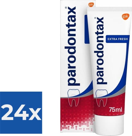 Parodontax Tandpasta Extra Fresh 75 ml - Voordeelverpakking 24 stuks