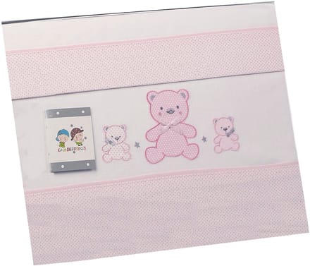 Gamberritos Laken Set Roze Beren 3-delig Klein