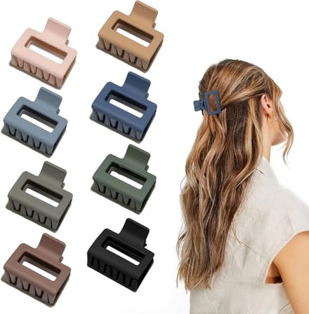 Haarklemmen Set - Haaraccessoires - Haar Styling - Antislip Ontwerp - 8 Stuks - Coole Kleuren