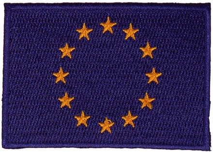 Strijkapplicatie/Patch - Vlag Europa - 8x6cm