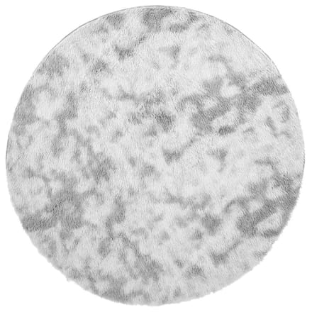 vidaXL - Hoogpolig - vloerkleed - NAVARRA - 100x100 - cm - polyester - zilvergrijs