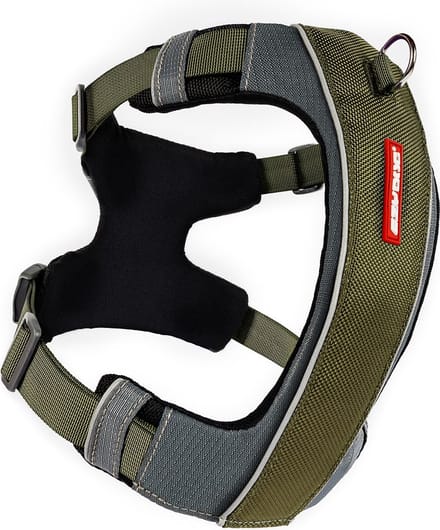 EzyDog X Link Hondentuig Hondentraining - Honden Harnas - M - Khaki Groen