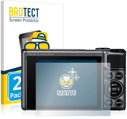 BROTECT - Screenprotector voor Canon PowerShot SX730 HS - Folie Beschermfolie matte 2 Stuks