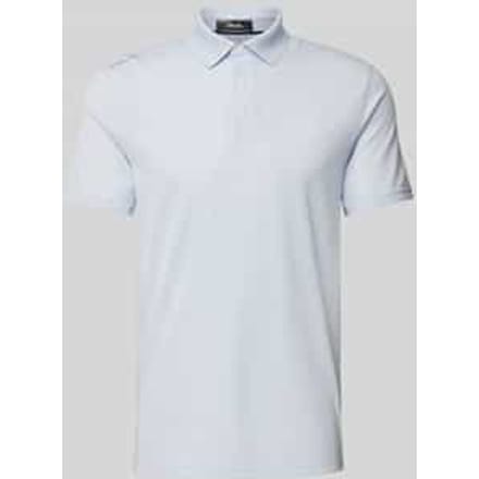 Tailored fit poloshirt met labelstitching