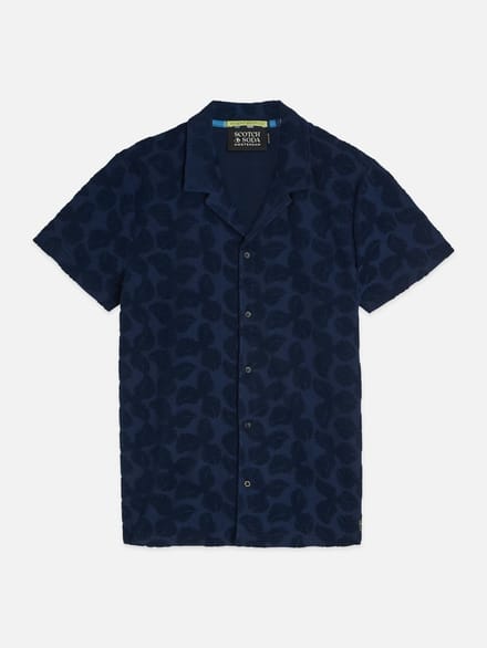 Scotch & Soda Terry Jacquard Regularfit Shortsleeved Shirt