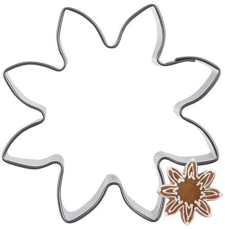 Orion - Bloemvormige Koekjesuitsteker - Roestvrij Staal - 6 cm