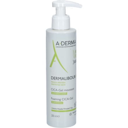 A-Derma Dermalibour+ Zuiverende Schuimende Cica-Gel Geïrriteerde huid 200 Gel
