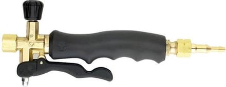 Oxyturbo Handgreep Gasbrander 3/8" Staal Goud/zwart