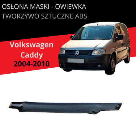 Motorkapafdekking en winddeflector voor Volkswagen Caddy van 2004 tot 2010