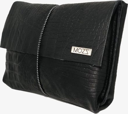 MOZZ BAGS - Luieretui Leer Croco Zwart Harmony