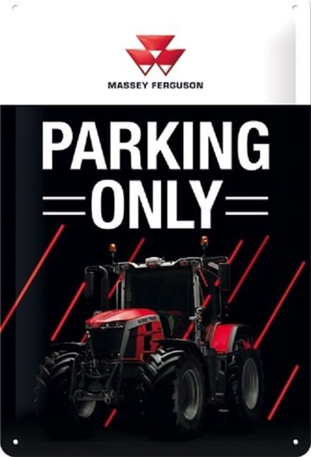 Massey Ferguson Parking Only S.E.  Metalen wandbord  20 x 30 cm.