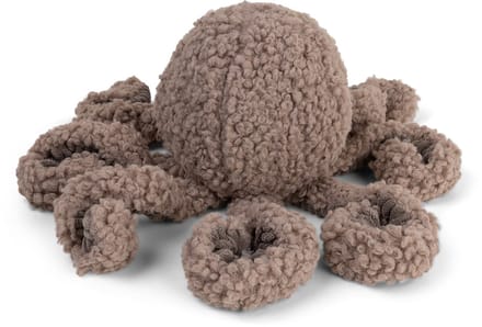District 70 SQUID – Zacht Hondenspeelgoed met Pieper in Octopusvorm - Taupe - 13 x 20 cm