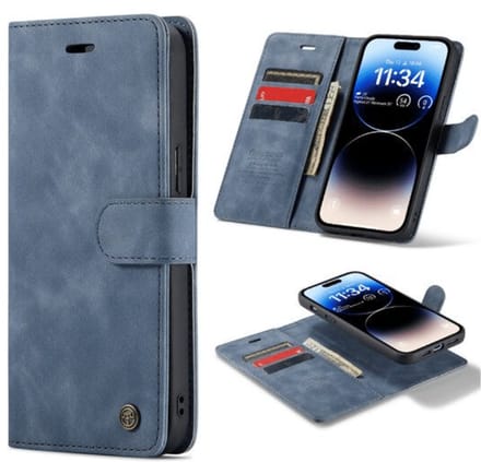 Cityhoesje - 2-in-1 Bookcase Hoesje â“ iPhone 15 Pro - Grijs
